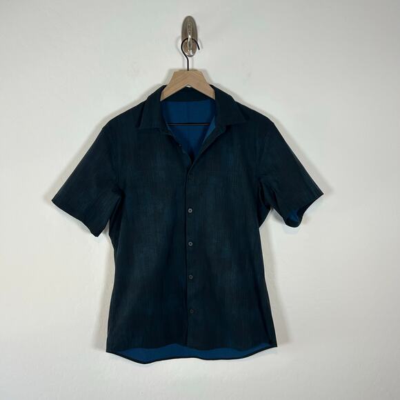 Lululemon Airing Easy Short Sleeve Ventlight Mesh Men’s Button Down Shirt Size M - Picture 4 of 11